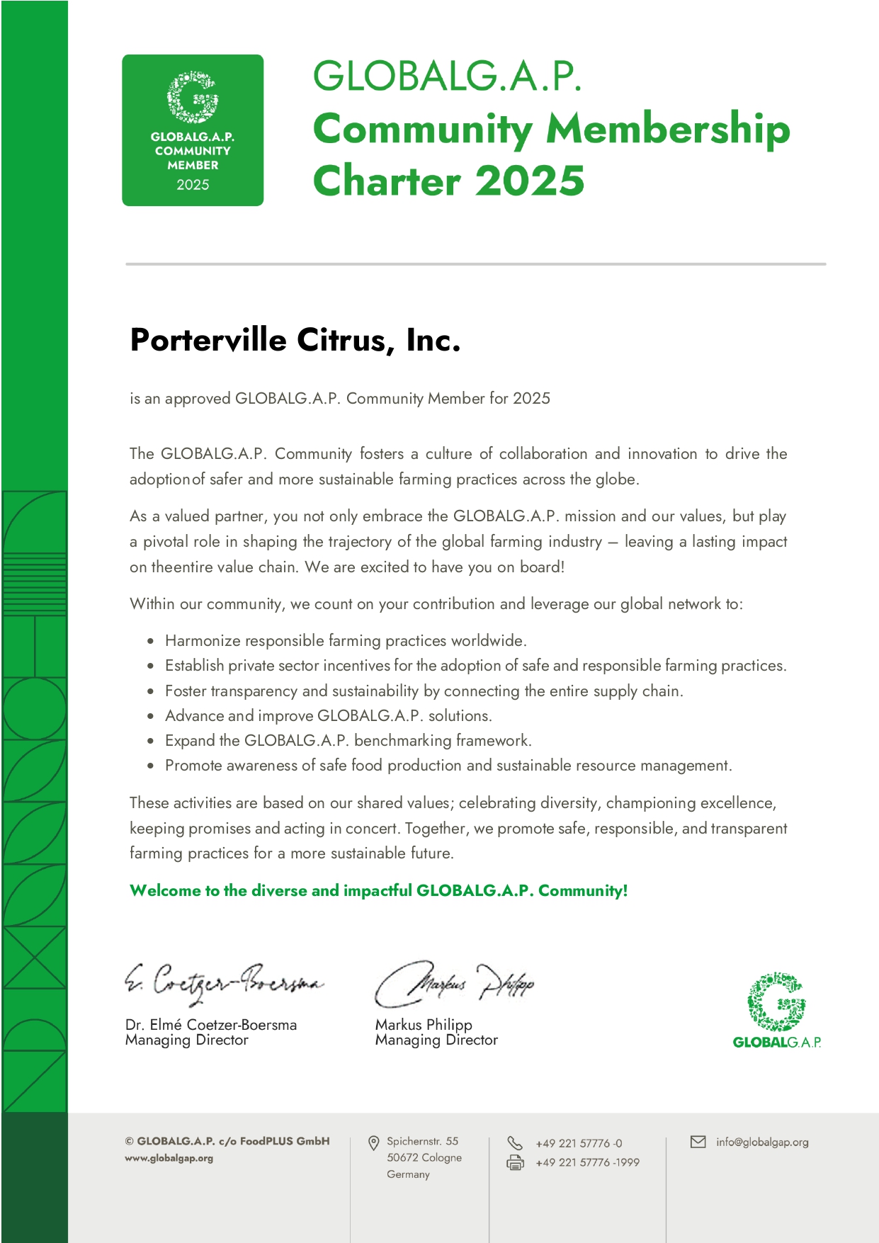 Organic Certification